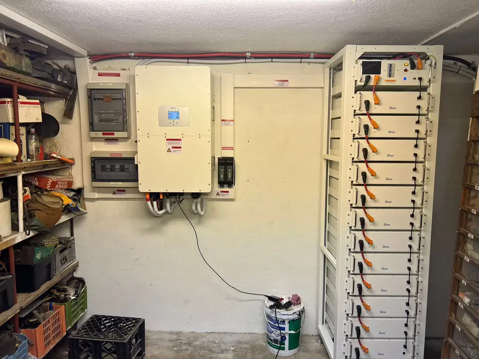 Solar battery rack installation completed by DigiGo, Cape Town
