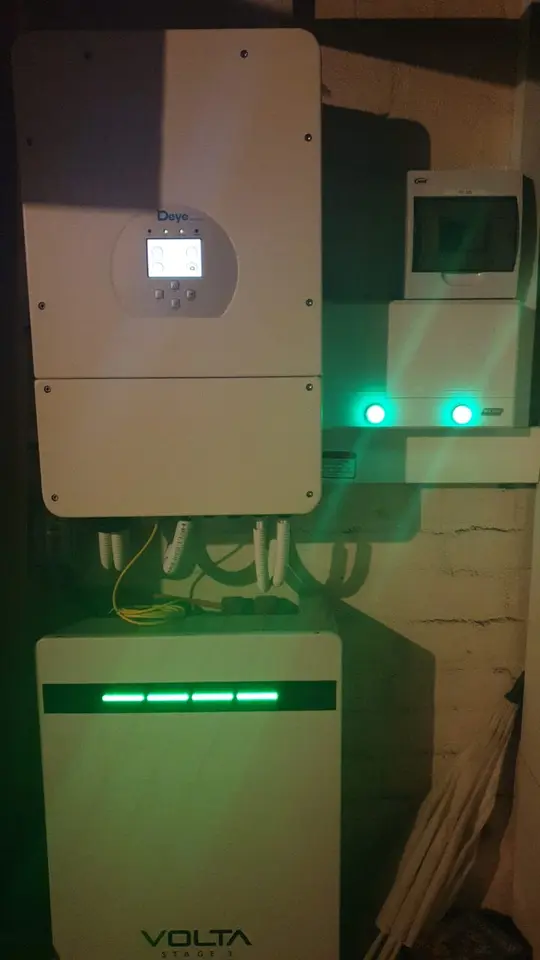 Rooftop solar panel installation, Cape Town