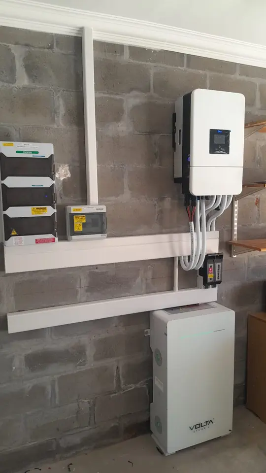 Solar inverter and battery installed on a home in Constantia, Cape Town