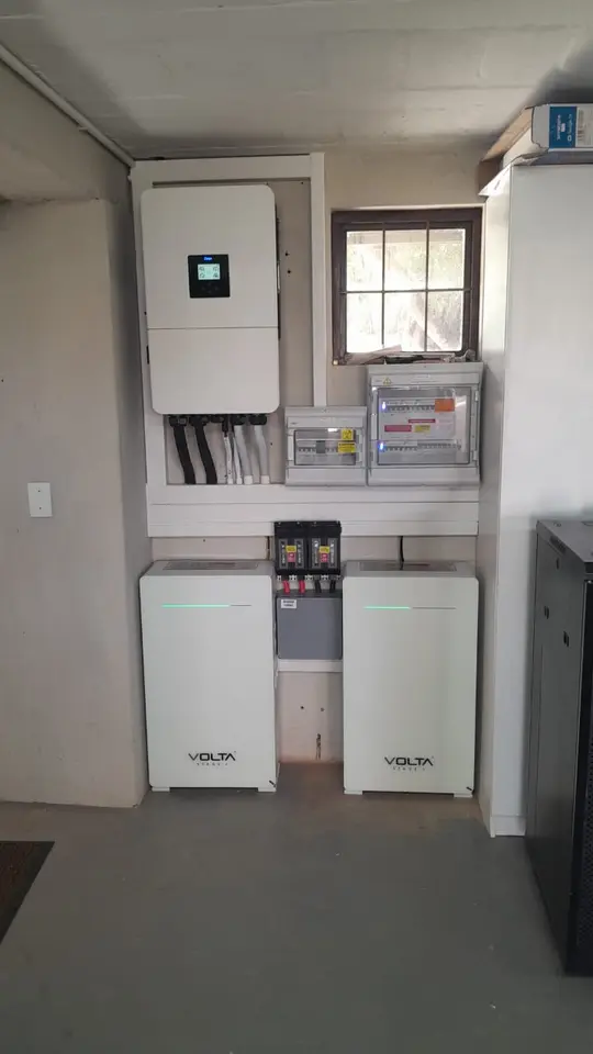 Solar inverter and battery installation on a home in Constantia, Cape Town