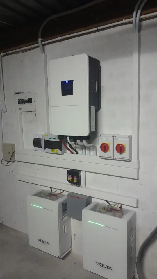 Solar inverter and battery installed on a third home in Durbanville, Cape Town