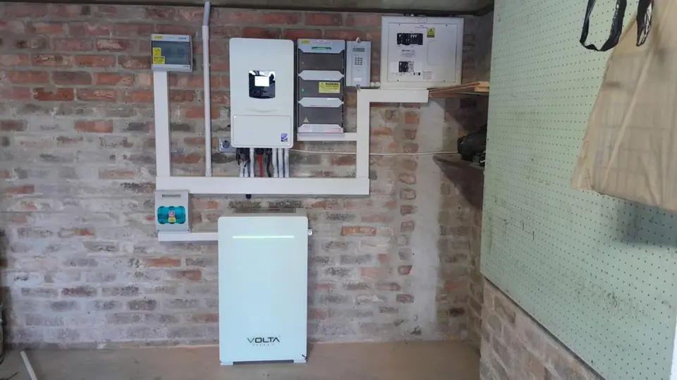 Solar inverter and battery installed on a home in Kirstenhof, Cape Town