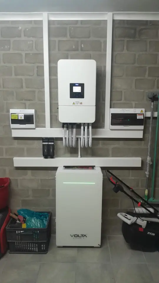 Solar inverter and battery installation on a home in Melkbosstrand, Cape Town