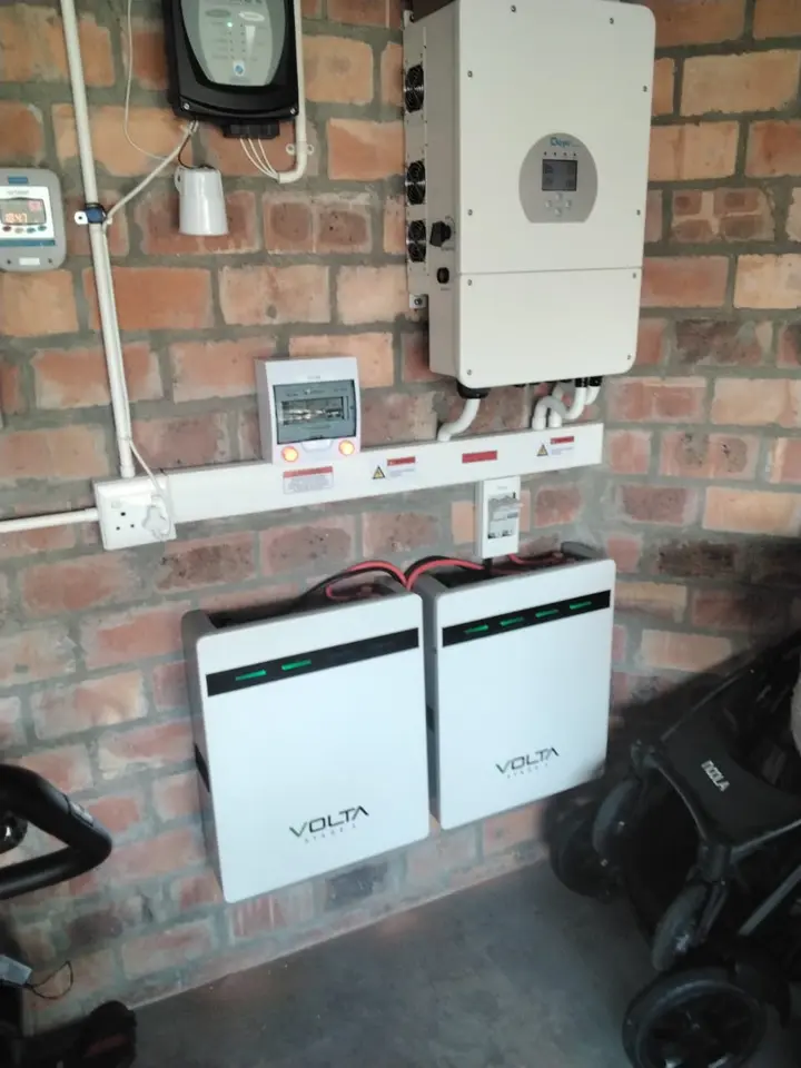 Solar inverter and battery installation on a home in Sunningdale, Cape Town